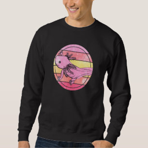 Axolotl Cute Amphibian Animal Colorful 11 Sweatshirt