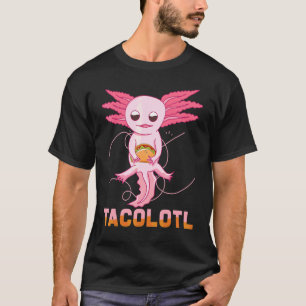 Axolotl Eating Burger Cool Axolotl  Apparel T-Shirt