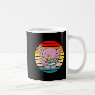 Axolotl Eating Ramen Kawaii Anime Japanese Food Ki Coffee Mug