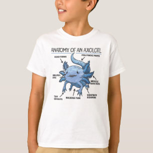 Axolotl Explanation Anatomy Of An Axolotl T-Shirt