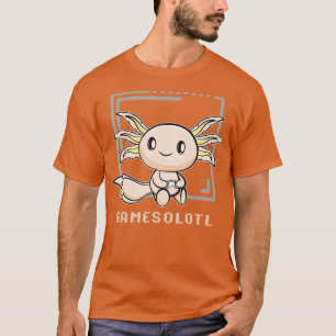 Axolotl Fish Playing Video Gaming Lizard Gamesolot T-Shirt