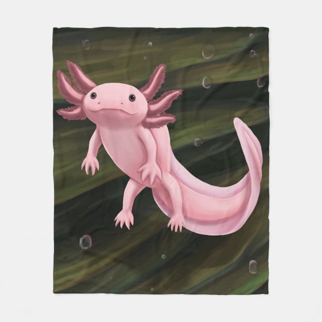 Axolotl fleece blanket (Front)