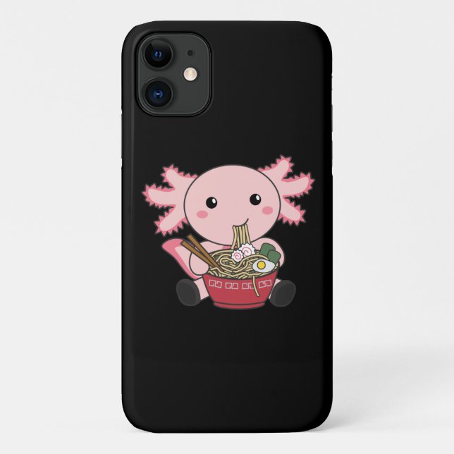 Axolotl Food Ramen Japanese Food Kawaii Animals Po Case-Mate iPhone Case (Back)