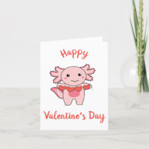 Axolotl For Valentine's Day Cute Animals With