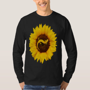 Axolotl  For Women Men Salamander Pet Sunflower T-Shirt
