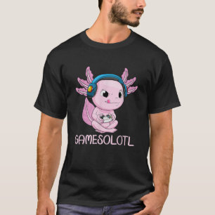 Axolotl Gamer Gamesolotl Kawaii Gaming for Boys Gi T-Shirt