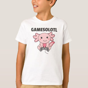 Axolotl Gamesolotl Cute Animals For Gamers T-Shirt