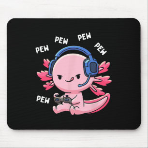 Axolotl Gaming Kids Boys Girls Anime Video Game Pe Mouse Pad