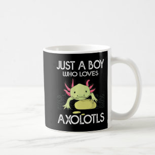 Axolotl Gift Anime Japanese Just A Boy Who Loves A Coffee Mug