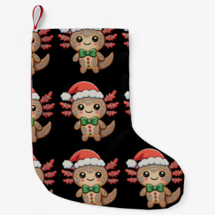 Axolotl Gingerbread Christmas Xmas Matching Family Small Christmas Stocking