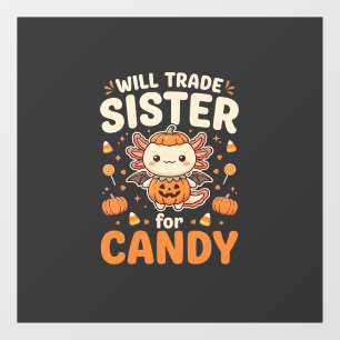 Axolotl Halloween Candy Trade Vector Design_1