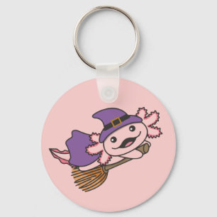 Axolotl Halloween Witch Kids Witches Costume Keych Key Ring