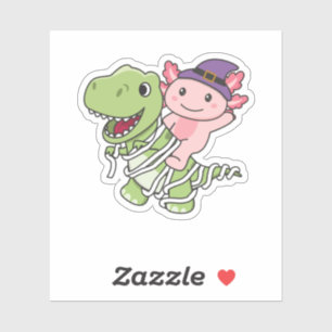 Axolotl Happy Halloween T-rex Mummy Costume