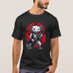 Axolotl Heavy Metal Guitar Rock Pet Lover T-Shirt