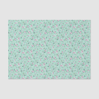 Axolotl in Green Tissue Paper