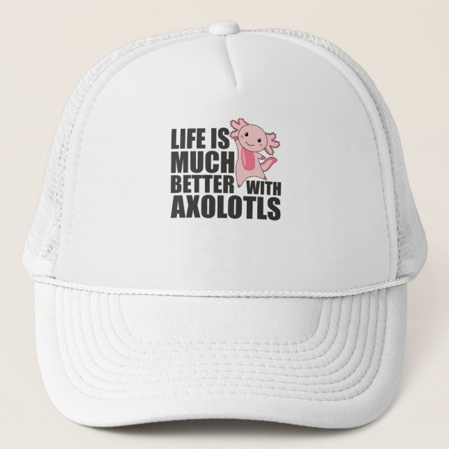 Axolotl Is My Spirit Animal - Sweet Axolotl Trucker Hat (Front)