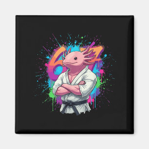 Axolotl Karate Taekwondo Judo 67 Meme Six Seven Magnet