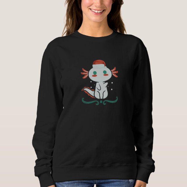 Axolotl Kawaii Christmas Sweatshirt (Front)