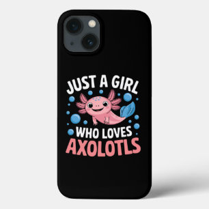 Axolotl Kawaii Just A Girl Who Loves Axolotls iPhone 13 Case