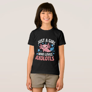 Axolotl Kawaii Just A Girl Who Loves Axolotls  Tri-Blend Shirt