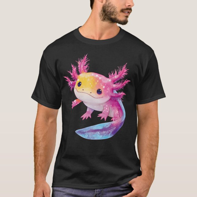 Axolotl Kawaii T-Shirt (Front)
