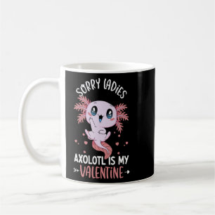Axolotl Ladies Valentine's Day Cute Axolotl Boy Coffee Mug