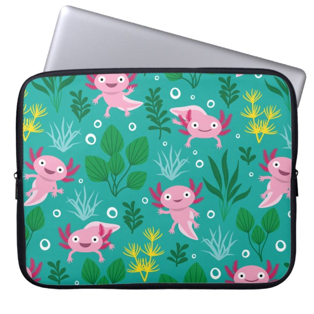 Axolotl Laptop Sleeve (Front)