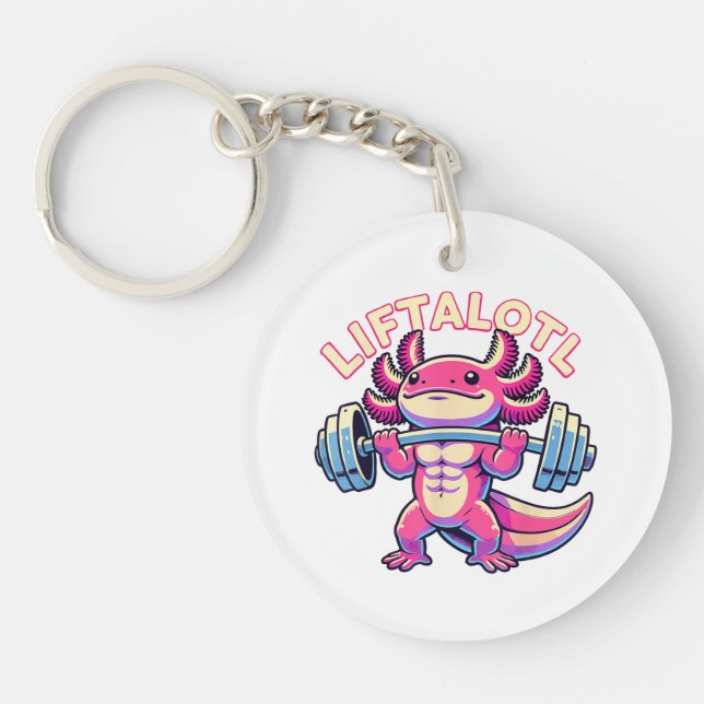  Axolotl LIFTALOTL Key Ring (Front)