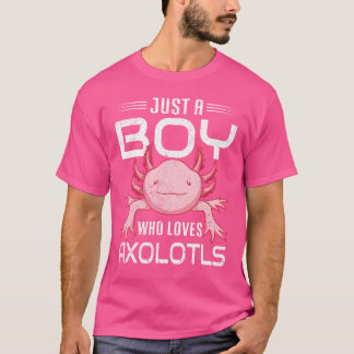 Axolotl Lover Boys Mexican Amphibian Salamander Ax T-Shirt