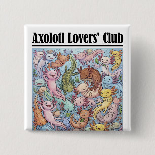 Axolotl Lovers' Club Official Goods 15 Cm Square Badge