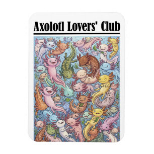 Axolotl Lovers' Club Official Goods Magnet