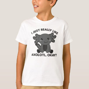 Axolotl Lovers Cute Animals For Kids Pink T-Shirt