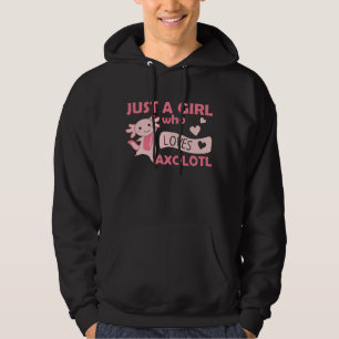 Axolotl Lovers Sweet Animals For Girls Pink Hoodie