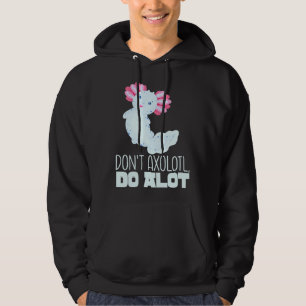 Axolotl Meme  Endangered Mexican Salamander Kids Hoodie