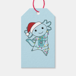 Axolotl Merry Christmas Winter Animals Axolotls Gi Gift Tags