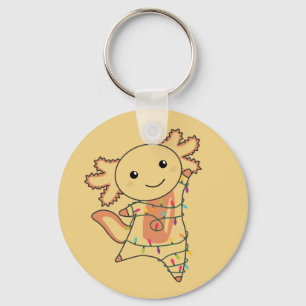 Axolotl Merry Christmas Winter Animals Axolotls Ke Key Ring