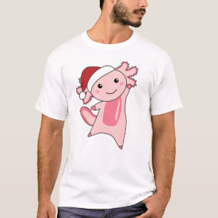 Axolotl Merry Christmas Winter Animals Axolotls T-Shirt