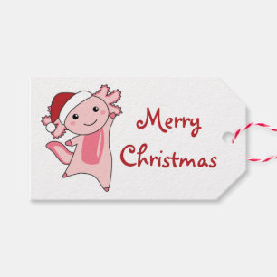 Axolotl Merry Christmas Winter Animals Axolotls Tr Gift Tags