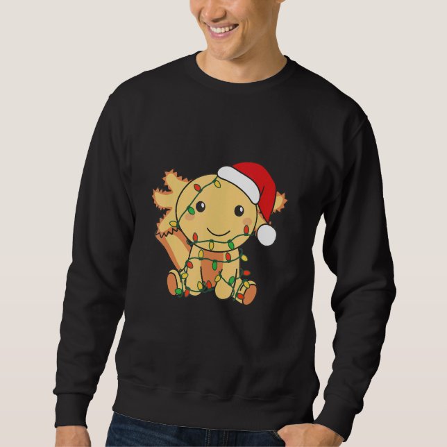 Axolotl Merry Christmas Winter Axolotls Christmas  Sweatshirt (Front)