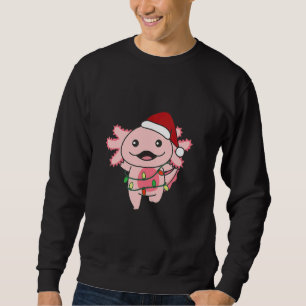 Axolotl Merry Christmas Winter Axolotls Christmas  Sweatshirt