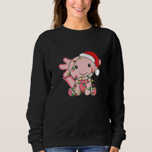 Axolotl Merry Christmas Winter Axolotls Christmas Sweatshirt