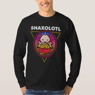 Axolotl Mexican Salamander Relaxolotl Cute Snaxolo T-Shirt