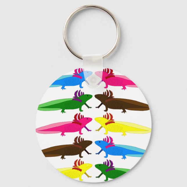 Axolotl Muster Key Ring (Front)