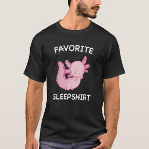 Axolotl Nap Sleeping Sleep Nap Pyjamas Pajama Nigh T-Shirt