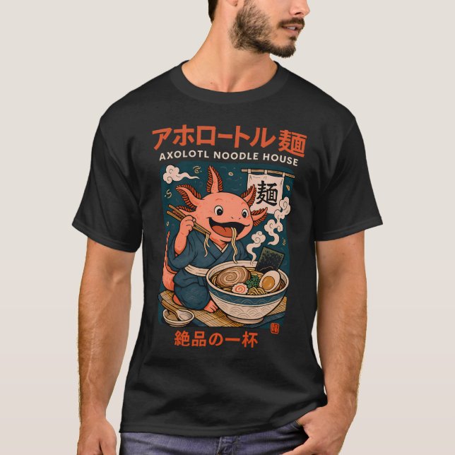 Axolotl Noodle House T-Shirt (Front)