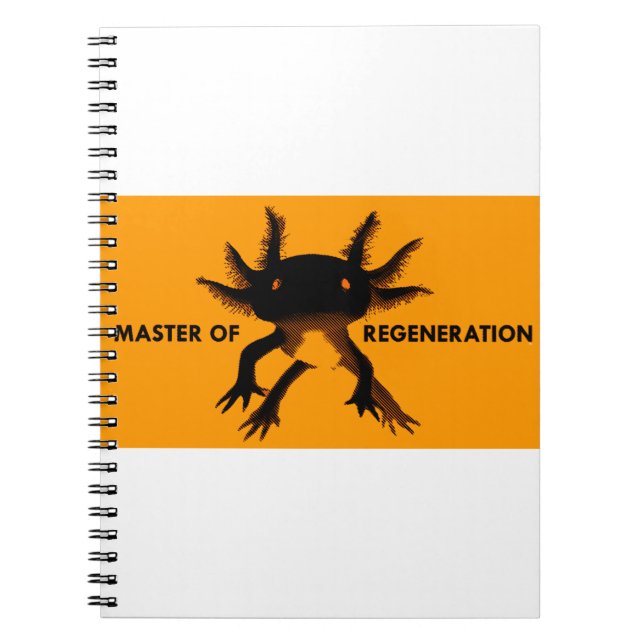 Axolotl orange notebook (Front)
