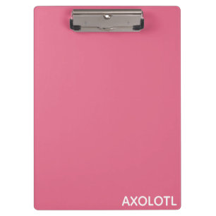 Axolotl pink color name clipboard