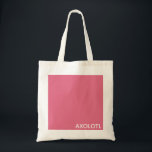 Axolotl pink color name tote bag<br><div class="desc">Axolotl pink color name</div>