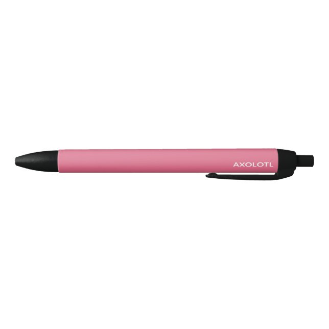 Axolotl pink colour name black ink pen (Bottom)