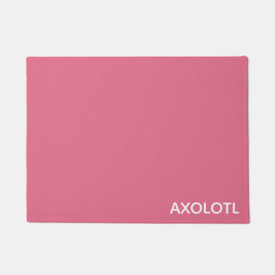 Axolotl pink colour name doormat